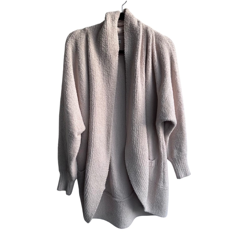 Cupcakes and Cashmere Womens Pink Popcorn Knit Open Front Shawl Cardigan Large